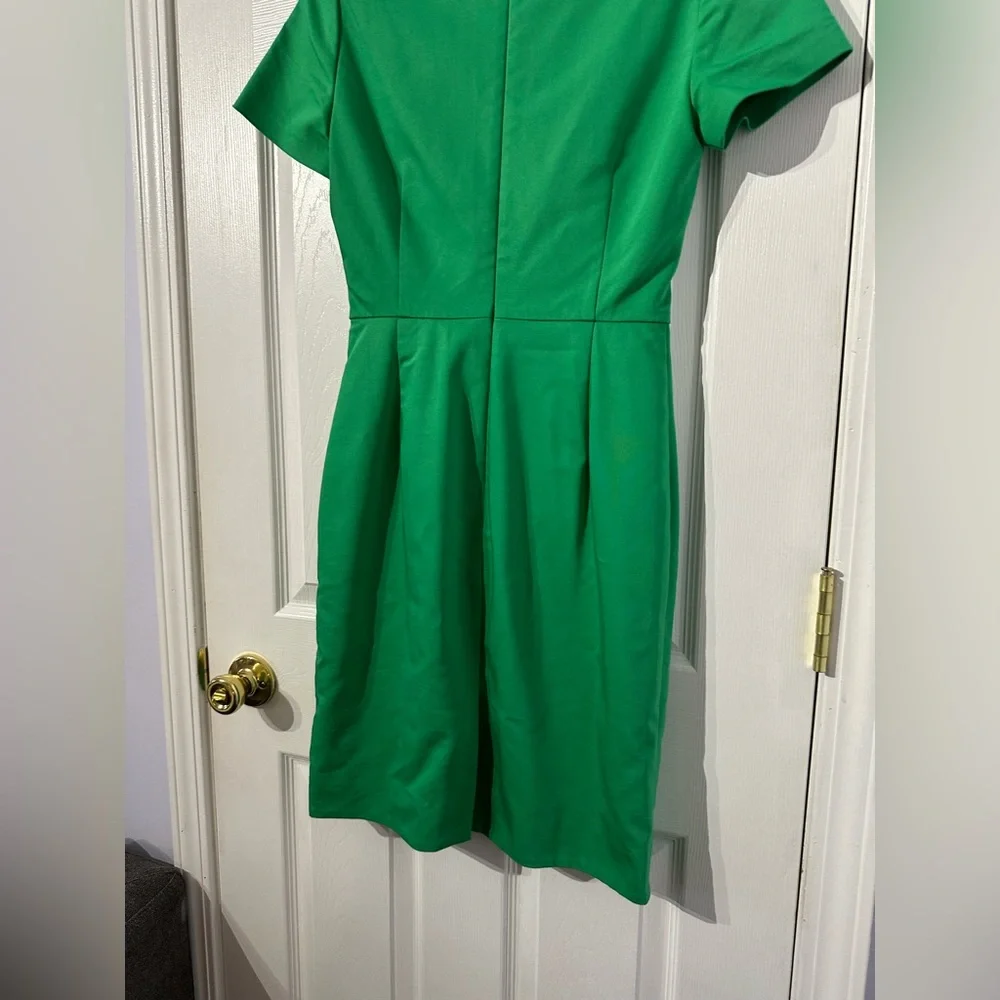 J. Crew Green Elegant Short Sleeve Dress size 0 - Picture 16 of 16